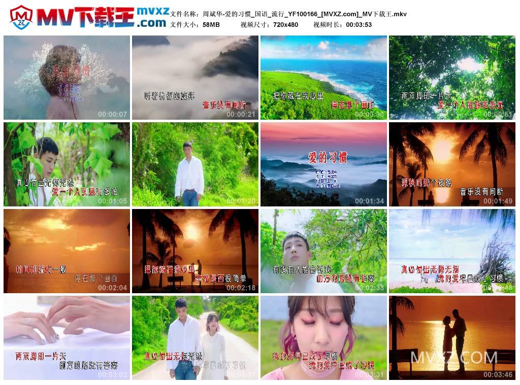 周斌华-爱的习惯_国语_流行_YF100166